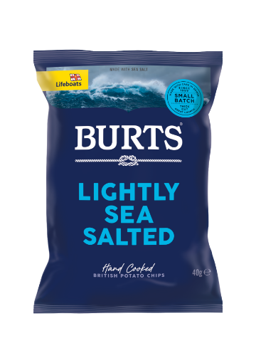 Picture of Burts Crisps Lightly Sea Salted 40g