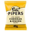 Picture of Pipers Lye Cross Cheddar & Onion Crisps 40x40g 