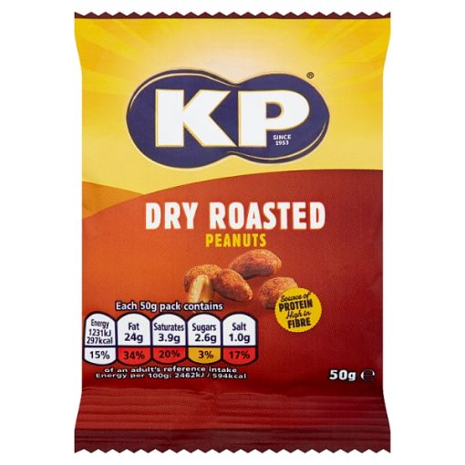 Picture of KP Snacks Dry Roasted Peanuts 50g
