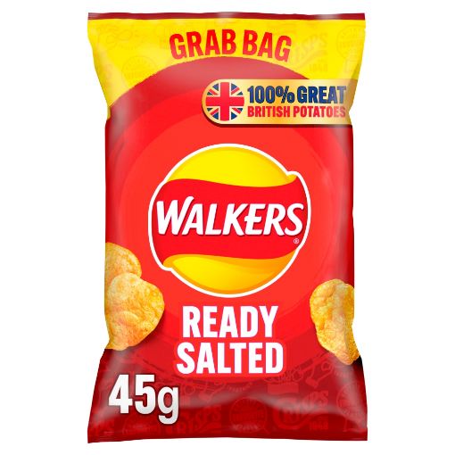 Picture of Walkers Ready Salted Crisps Grab Bag 45g