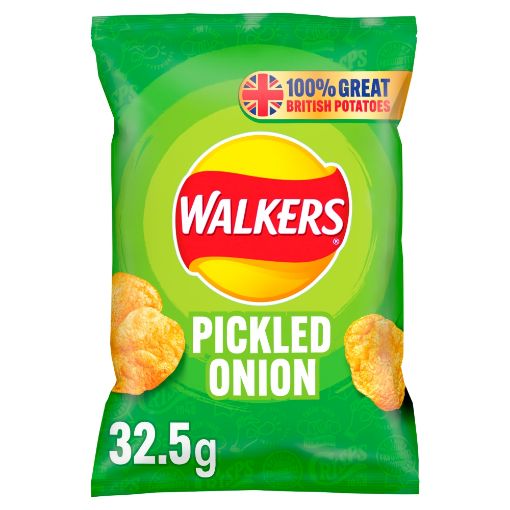 Picture of Walkers Pickled Onion Crisps 32.5g