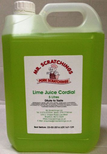 Picture of Mr Scratchings Lime Cordial 5L