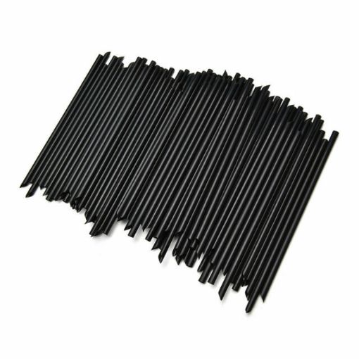 Picture of Drinking Sip Straws Black Paper (Box 250) 