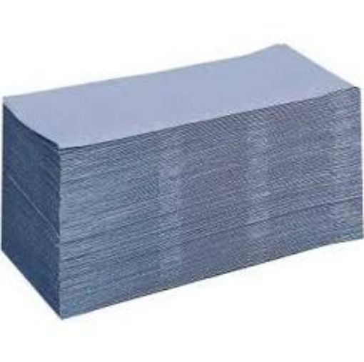 Picture of Hand Towels Z-Fold Blue 1ply (Box of 3,000)