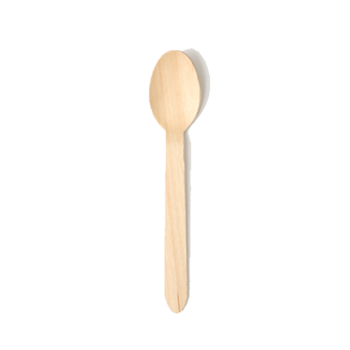 Picture of Disposable Wood Spoons Pack 1 x 100