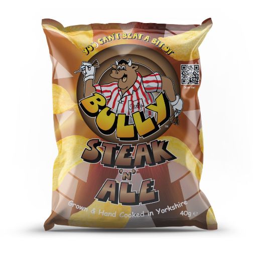 Picture of Bully Crisps Steak & Ale 40g