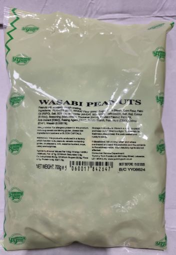 Picture of Yummy Yum - Wasabi Peanuts -  700g Bulk Bag