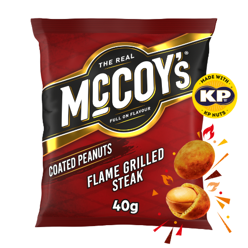 Picture of KP McCoys Flame Grilled Steak Peanuts 21 x 50g